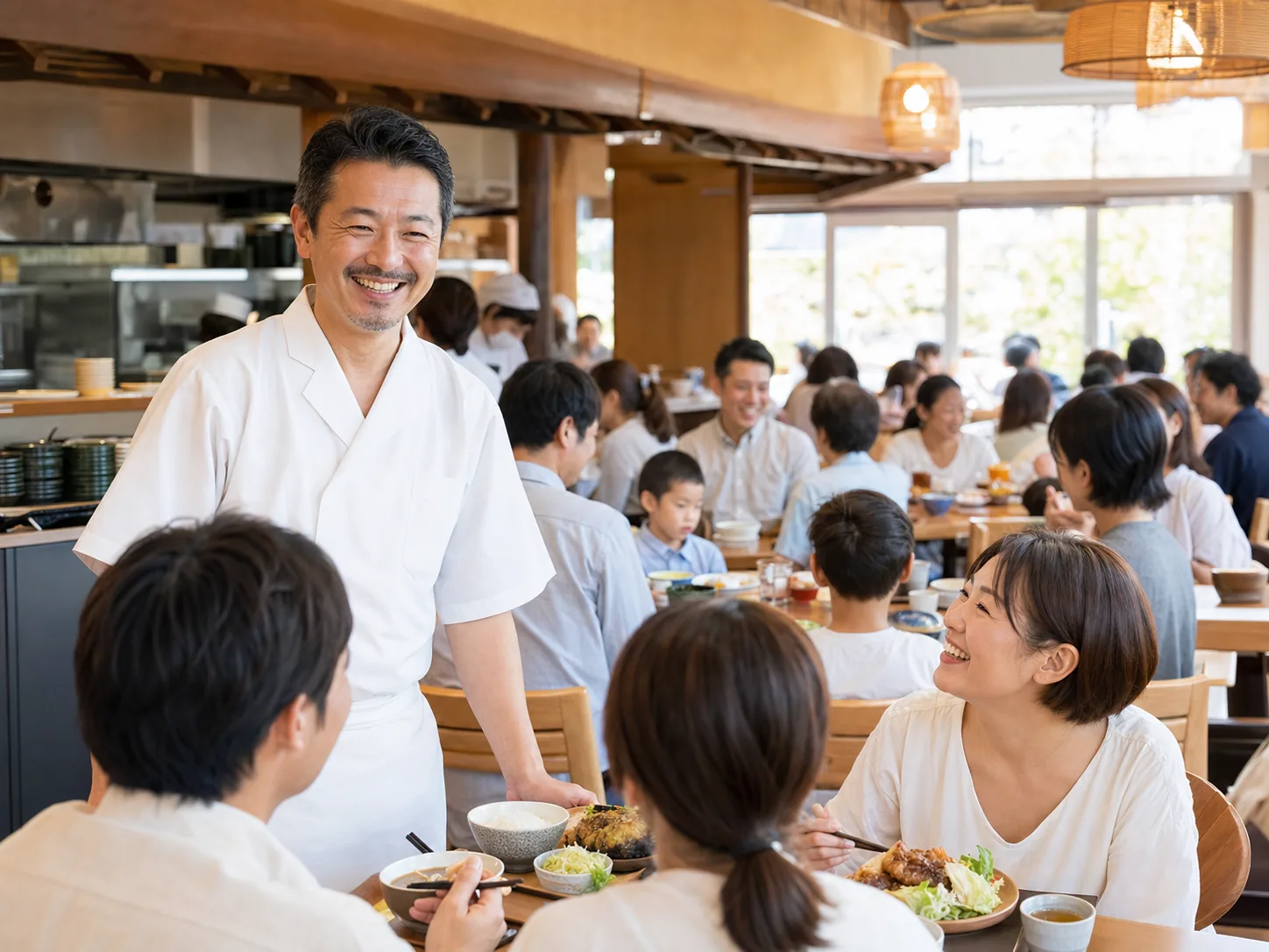 新しいお客様で賑わう店内